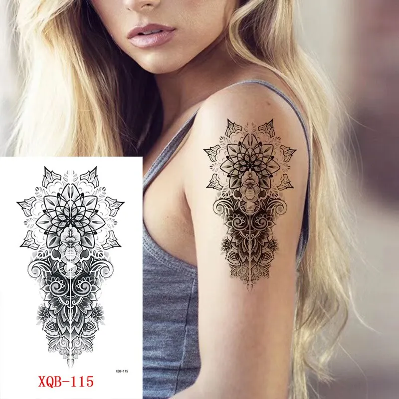 Sdrawing Forest Wolf Tattoo Sticker For Men Tiger Skull Skeleton King Animal Fake Tattoo for Women Tattoo Temporary Waterproof