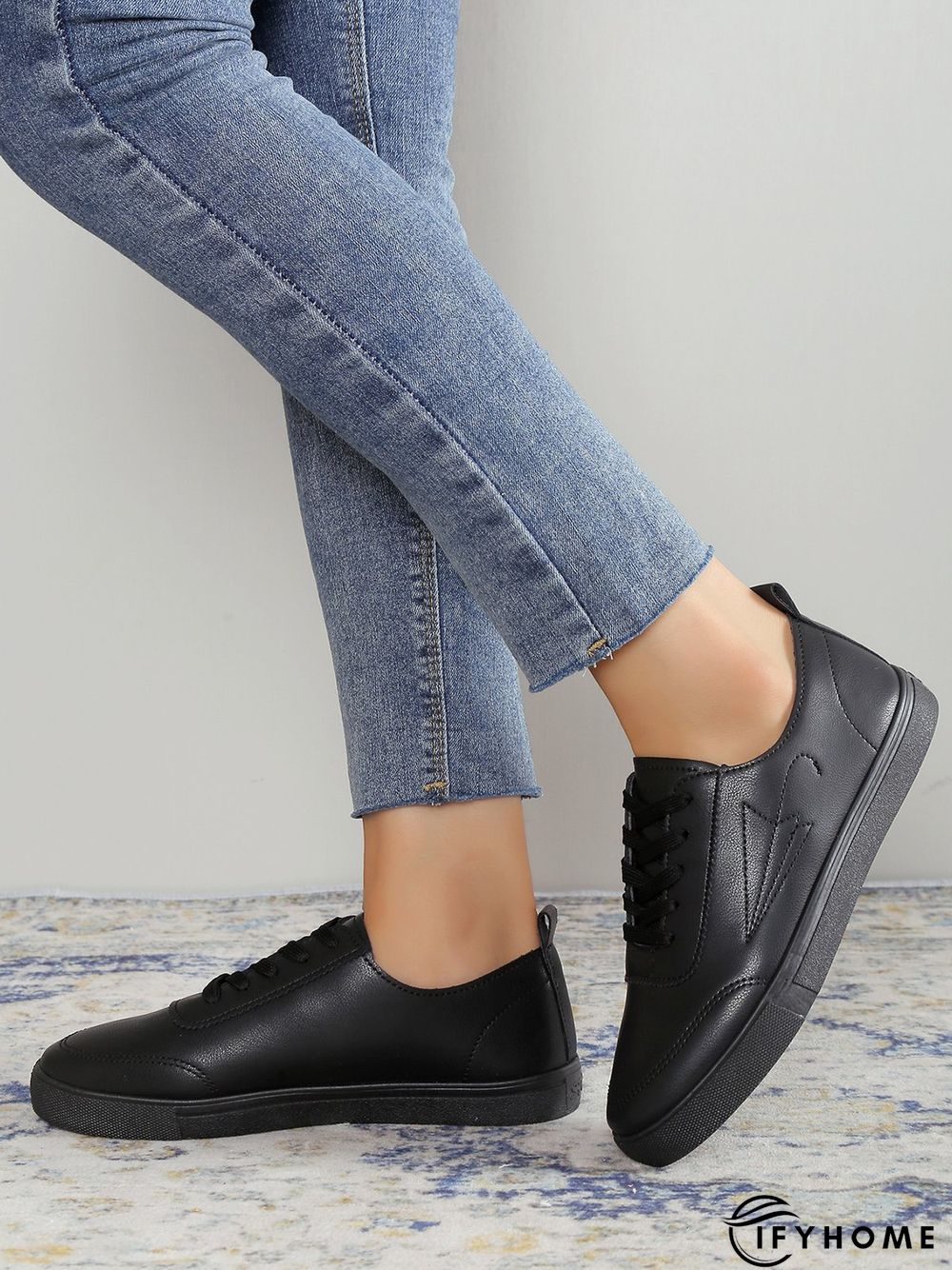 Women's Lace-up Front Flat Shoes | IFYHOME