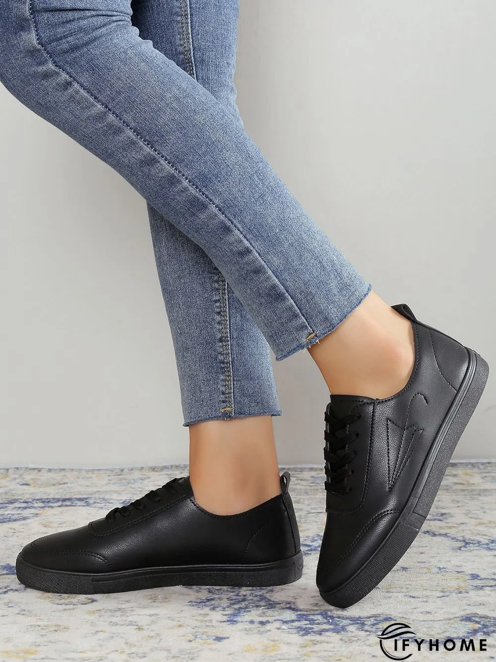 Women's Lace-up Front Flat Shoes | IFYHOME