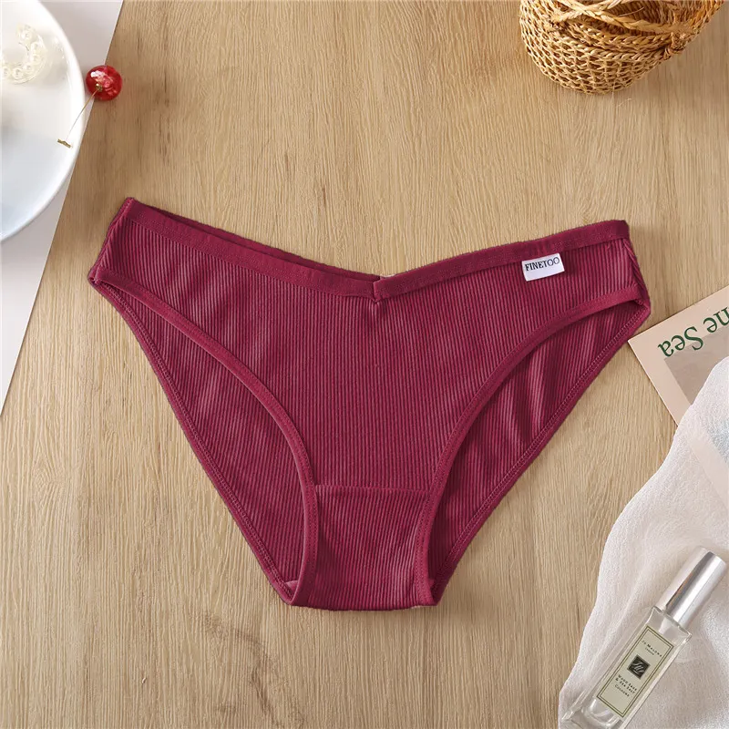 Billionm Women Cotton Panties Sexy V-Waist Briefs Soft Underwear Girl Panty Female Breathable Intimates Lingerie Large Size M-4XL