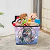 (US Local)Dream Catcher Wolf DIY Special Shape Diamond Painting Folding Storage Box Container Organizer Case Kit