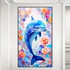 >SALE<5D DIY Full Round Drill Diamond Painting Dolphin Kit Home Decoration 40x70cm