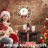 DIY Christmas Acrylic Diamond Painting Clock Pendant Hanging Kit