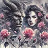 Beauty And Beast-11CT Stamped Cross Stitch 50*50cm/19.69*19.69in