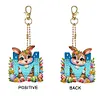 Easter Alphabet Double Sided - 5D DIY Craft Keychain