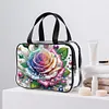 DIY Diamond Art Rhinestone Makeup Bag Crystal Transparent PVC Storage Pack Kit