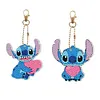 2PCS/SET 5D DIY Diamond Painting Double-side Special Drills Keychain Slap Luminous Kits