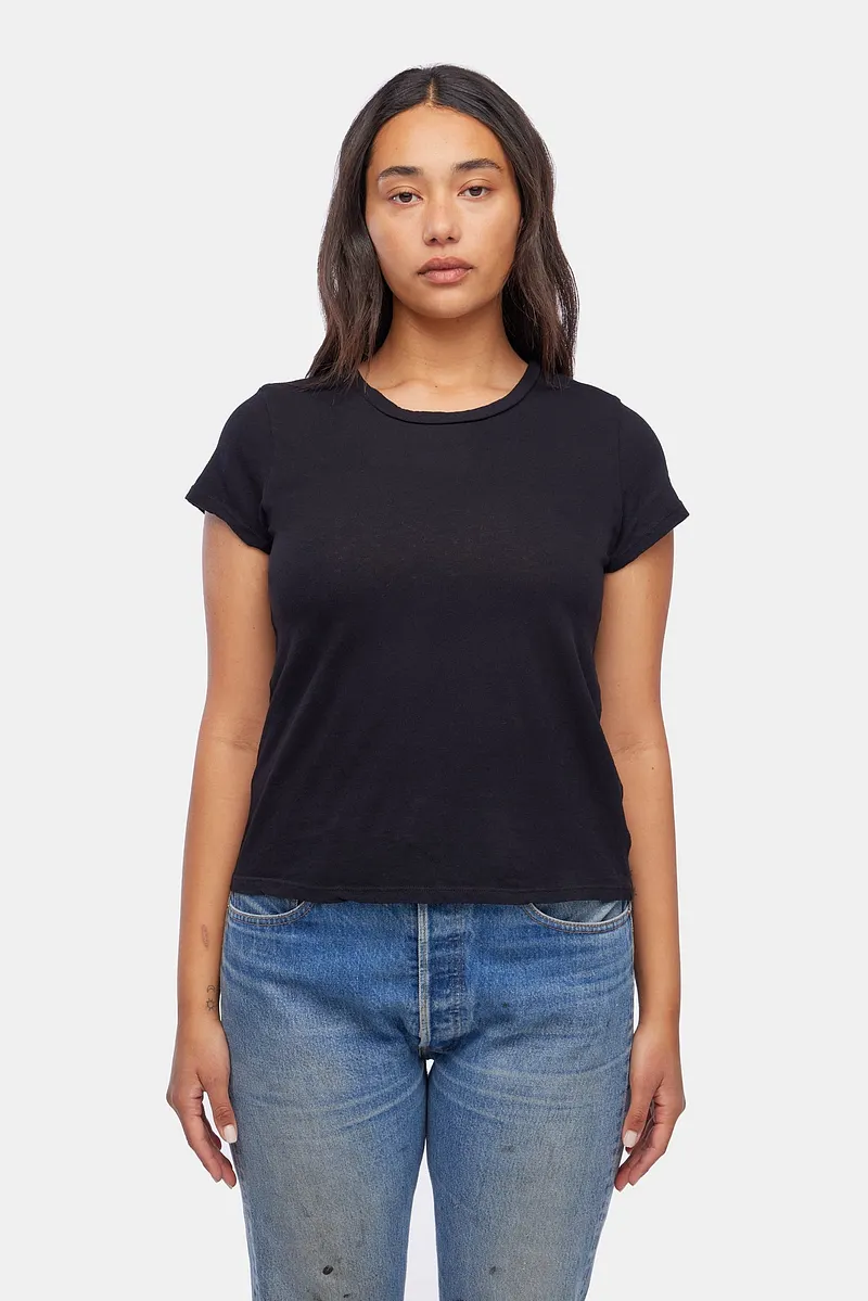 Frank Tee in White | Short Sleeve Cotton Uniform Tee
