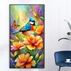 (US Local)Flower Bird 5D DIY Full Round Drill Big Size Diamond Painting  Kit Art Home Decor 40x70cm