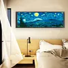 Starry Night Panorama - 11CT Stamped Cross Stitch 149*54cm/58.66*21.26in