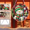 (US Local) DIY Xmas Diamond Painting Ornament with Clock Function Creative Craft