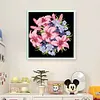 Lily Cluster - 9CT Full Beaded Cross Stitch Kit(28x28cm)