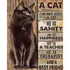 Words Cat-11CT Stamped Cross Stitch 40*50cm