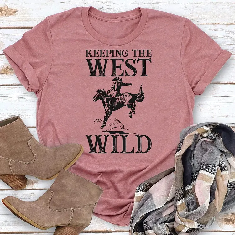 ANB - West wild Western style Retro Tee -06247