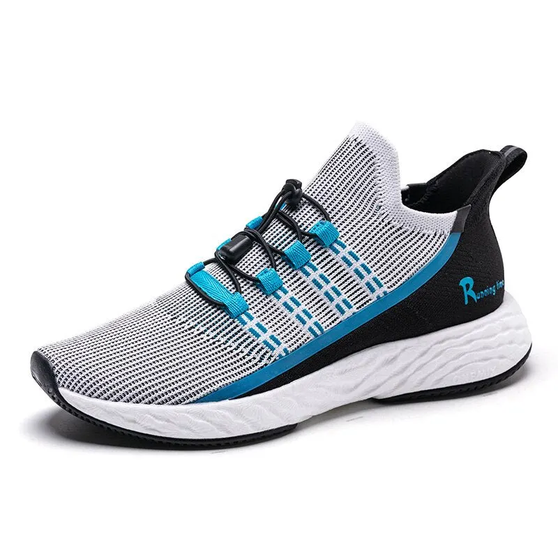 ONEMIX Men Vulcanize Shoes 2019 Breathable Knitted Mesh Reflective Running Sneakers Women Tennis Training Footwear