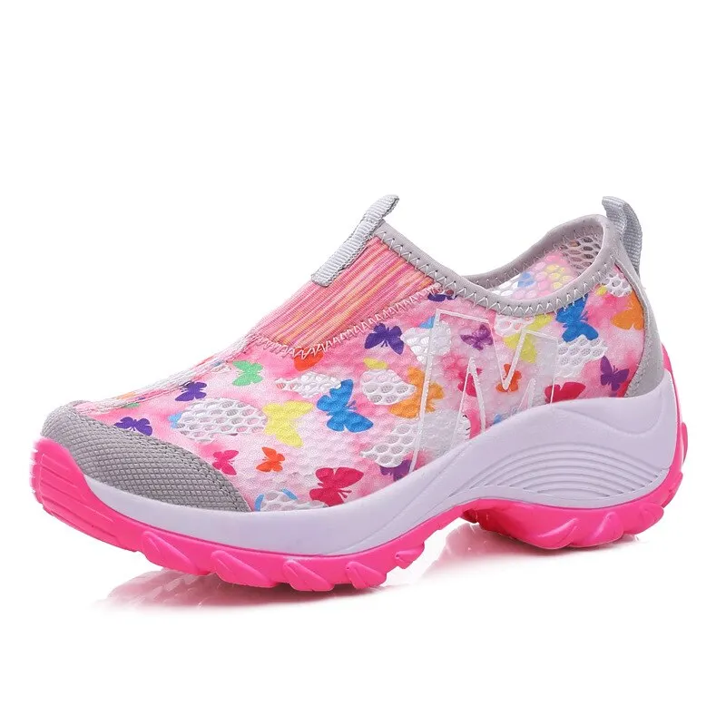 Qengg Summer Women's Outdoor Casual Shoes Cloth Breathable Shoes Sports Casual Shoes Female Fashion Sneakers Women CYL