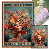 Be Kind To Your Mind-11CT Stamped Cross Stitch 40*60cm (Big Size)