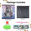 (US Local)Dream Catcher Wolf DIY Special Shape Diamond Painting Folding Storage Box Container Organizer Case Kit