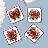 6Pcs Diamond Painting Christmas Bow Greeting Cards Christmas Cards