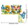 (US Local)Sunflowers Butterflies 5D DIY Wooden Diamond Painting Door Topper (Right)