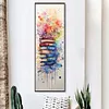 (Big Size) Stack Of Books With Flowers - 11CT Stamped Cross Stitch 30*80cm/11.81*31.5in