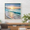 (Counted/Stamped) 11CT Sunset By The Sea-Cross Stitch-40*40cm/15.75*15.75in