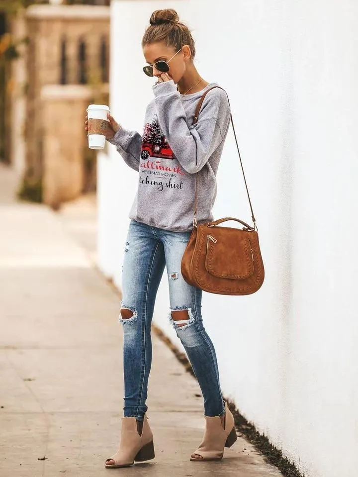 Hallmark Christmas Movies Watching Sweatshirt