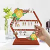 DIY Diamond Painting Floral Design Jewelry Organizer Earring Holder Earring Stand Storage Kit