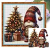 Christmas Tree Gnome-11CT Stamped Cross Stitch 40*40cm/15.75*15.75in