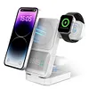 Folding 3 in 1 Wireless Charger 15W Fast Charging Magnetic Wireless Charging Station With LED Clock And Power Display Function