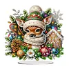 Acrylic Christmas Santa Snowman Cardinal Diamond Painting Desktop Decors Kit