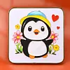 DIY Cute Penguin -Ornaments Enamel Painting 20*20CM