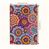 Flower Mandala 5D DIY Diamond Art Painting Notebook Kit 50 Pages A5 Rhinestone Art Painting Notebook Kit for Adults Beginners Holiday Birthday Gift