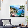 Seaside Town - 11CT Stamped Cross Stitch Kit(50*40cm)