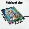(US Local)50-Page A5 Cat Diamond Painting Notebook for Adult Holiday Birthday Gift