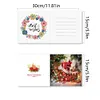 6Pcs Christmas Reindeer Candle DIY Diamond Painting Card for Friends Family Gift
