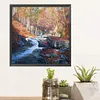 Autumn Woods-Paint by Numbers Acrylic Painting 40*40CM
