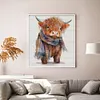 Highland Cow-14CT/18CT Stamped/Counted Cross Stitch 40*45cm/15.75*17.72in