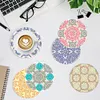 8Pcs Diamond Painting Crushed Flower Coasters Craft Kit with Holder