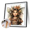 【Limited Stock Sale】Flowers Butterfly Girl-Paint by Numbers Acrylic Paintingg 40*40CM(Watercolor)