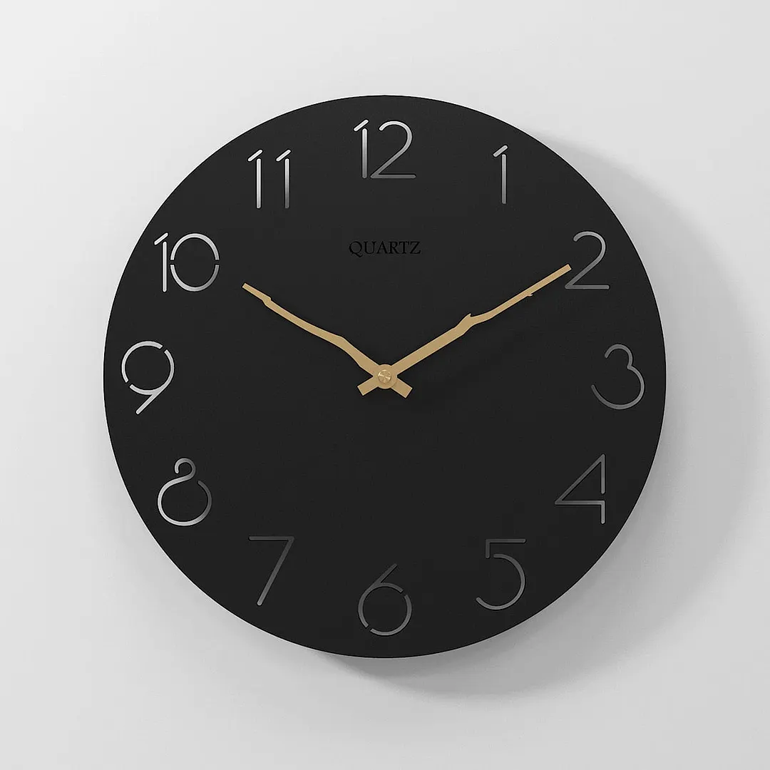 Nordic Simple Wooden 3D Wall Clock Modern Design for Living Room Wall Art Decor Kitchen Wood Hanging Clock Wall Watch Home Decor