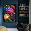 (Multi Style)Peony-Full Embroidery 3 Strands 11CT Stamped Cross Stitch-40*60CM-Large Size