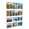 [US Local Warehouse] 18 Slot Acrylic Brochure Pamphlet Holder Wall Mount 6 Magazine 12 Pamphlet Pockets Wall Pocket Organizer 10/5inches Trifold Brochure Holder for Flyer Literature Menu Advertise
