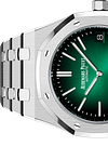 Silver 904L Steel Smoked Green Dial - Watch - 39mm