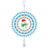 DIY Diamond Painting Double-sided Rotatable Snowman Hanging Wind Chime Suncatcher Hanging Kit