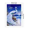 (Big Size) White Peacock - 11CT Stamped Cross Stitch 40*65cm/15.75*25.59in