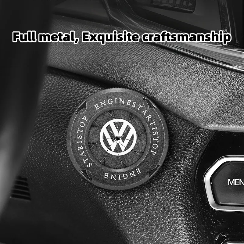 Car mechanical style one-click start car LOGO protective cover