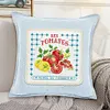 Tomato-14CT Stamped Cross Stitch Throw Pillowcase Egyptian Cotton 33*33cm