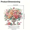  5D DIY Special Shape Diamond Painting Desk Ornament Vase Flower Decor Kit