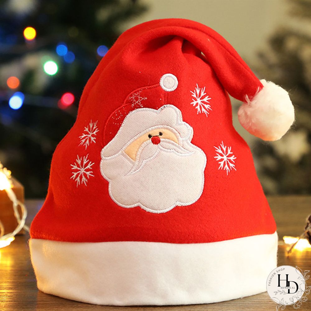 Khaki Fashion Patchwork Embroidered Christmas Hat